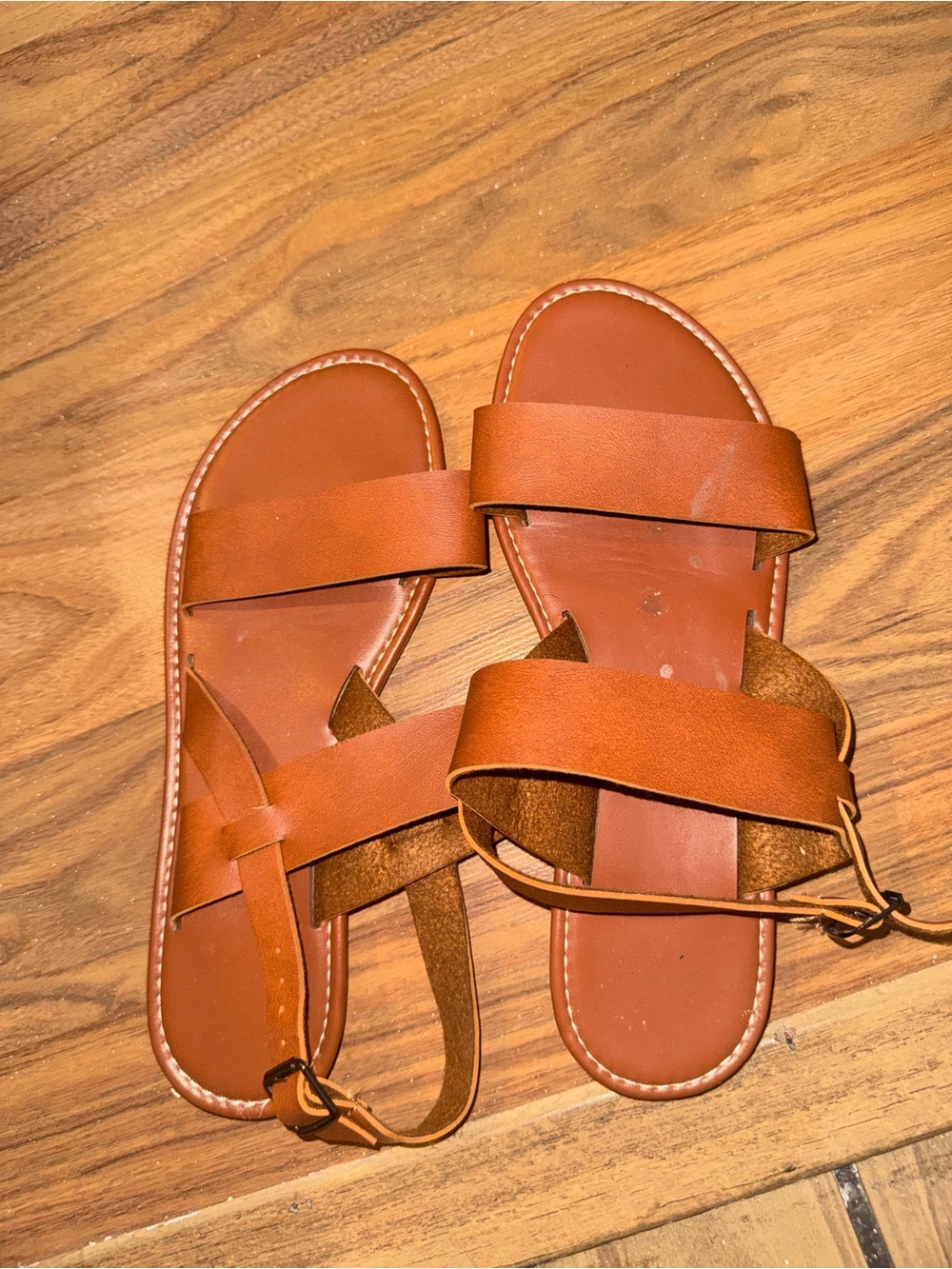 Women’s Brown Leather Strap Sandals